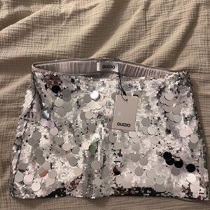 NWT Guizio Paillette Skirt